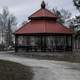 Gazebo by Great Slave Lake at North Arm Territorial Park