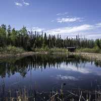 Pond Landscape at the Welcoming Center, Northwest Territories