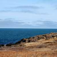 Long Island shoreline in Nova Scotia