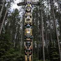 Totem Pole in Algonquin Provincial Park, Ontario