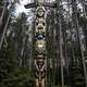 Totem Pole in Algonquin Provincial Park, Ontario