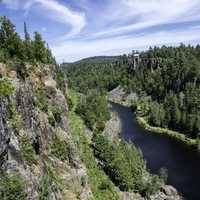 River, Canyon, Sky, and Landscape, at Eagle Canyon, Ontario