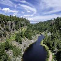 Scenic Canyon and River at Eagle Canyon, Ontario