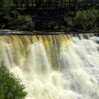 Closer Look at the Falls at Kakabeka Falls, Ontario, Canada