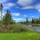 landscape of the Lakeshore at Lake Nipigon, Ontario, Canada