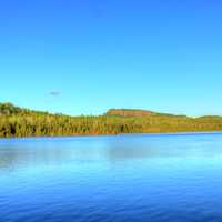 landscape on the Opposite Shore at Lake Nipigon, Ontario, Canada