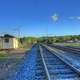 Railway the other way at Lake Nipigon, Ontario, Canada