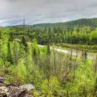 Scenic Roadway at Lake Nipigon, Ontario, Canada