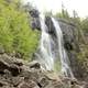 Waterfall by the roadside at Lake Nipigon, Ontario, Canada