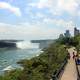 Falls and walkway in Niagara Falls, Ontario, Canada