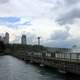 Closed walkway in Niagara Falls, Ontario, Canada