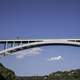 Rainbow Bridge from the river from Niagara Falls, Ontario, Canada