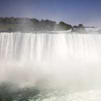 View of American Falls, the Smaller Cousin of Niagara Falls in Ontario, Canada