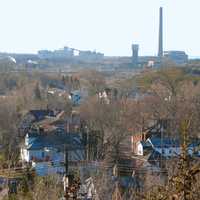 Copper Cliff is in the heart of the nickel mining industry in Sudbury, Ontario, Canada