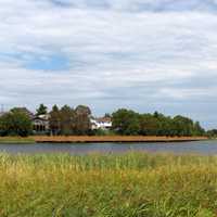 Gillies Lake board walk in Timmins, Ontario, Canada