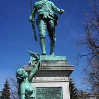 London's Boer War statue, Victoria Park in Ontario, Canada