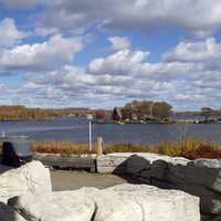 View of Lake Ramsey from Science North in Ontario, Canada