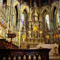 Inside the Big Cathedral in Ottawa, Ontario, Canada