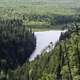 Close view of the lake at Ouimet Canyon Provincial Park, Ontario