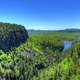 Canyon and forest at Ouimet Canyon, Ontario, Canada