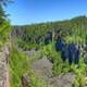 Looking at the Canyon floor at Ouimet Canyon, Ontario, Canada