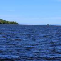 Looking out of the bay at Pigeon River Provincial Park, Ontario, Canada