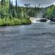 Scenic view of middle falls at Pigeon River Provincial Park, Ontario, Canada