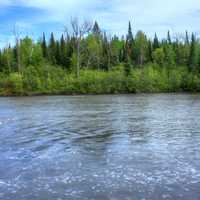 Water and Trees at Pigeon River Provincial Park, Ontario, Canada