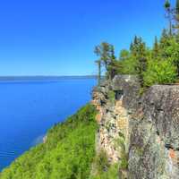 Beautiful shoreline at Sleeping Giant Provincial Park, Ontario, Canada