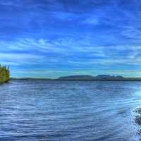 Hills in the distance at Sleeping Giant Provincial Park, Ontario, Canada