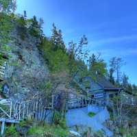 House on the hill at Sleeping Giant Provincial Park, Ontario, Canada