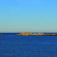 Island from afar at Sleeping Giant Provincial Park, Ontario, Canada