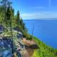 Scenic view from the Balcony at Sleeping Giant Provincial Park, Ontario, Canada