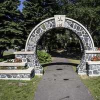 Entrance into the Taiji Chinese Garden in Thunder Bay, Ontario