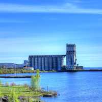 Industry on Lake Superior in Thunder Bay, Ontario, Canada