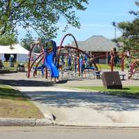 Playground at Marina Park in Thunder Bay, Ontario, Canada