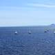 Sailboats on the lake in Thunder Bay, Ontario, Canada