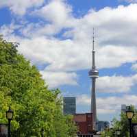 CN Tower in the Distance in Toronto, Ontario, Canada