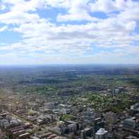 City as far as the eye can see in Toronto, Ontario, Canada