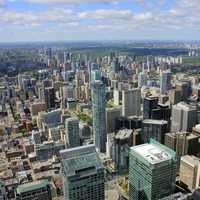 City buildings in Toronto, Ontario, Canada