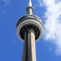 CN Tower up close in Toronto, Ontario, Canada