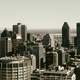 Cityscape view of the skyscrapers in Montreal, Quebec