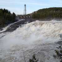 Rou du Diable Falls in Quebec, Canada