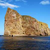 Searock in the ocean in Quebec, Canada