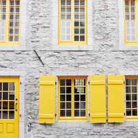 Walls and Windows in Quebec City, Canada