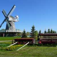 Mennonite Heritage Village windmill in Manitoba, Canada