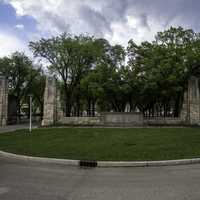 Circle in front of Saint Andrew's College in Saskatoon