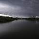 Dark Skies and landscape of the Saskachewan River in Saskatoon