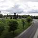 Overlook of the roads from the bridge in Saskatoon