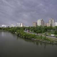 Skyline of Saskatoon by the River